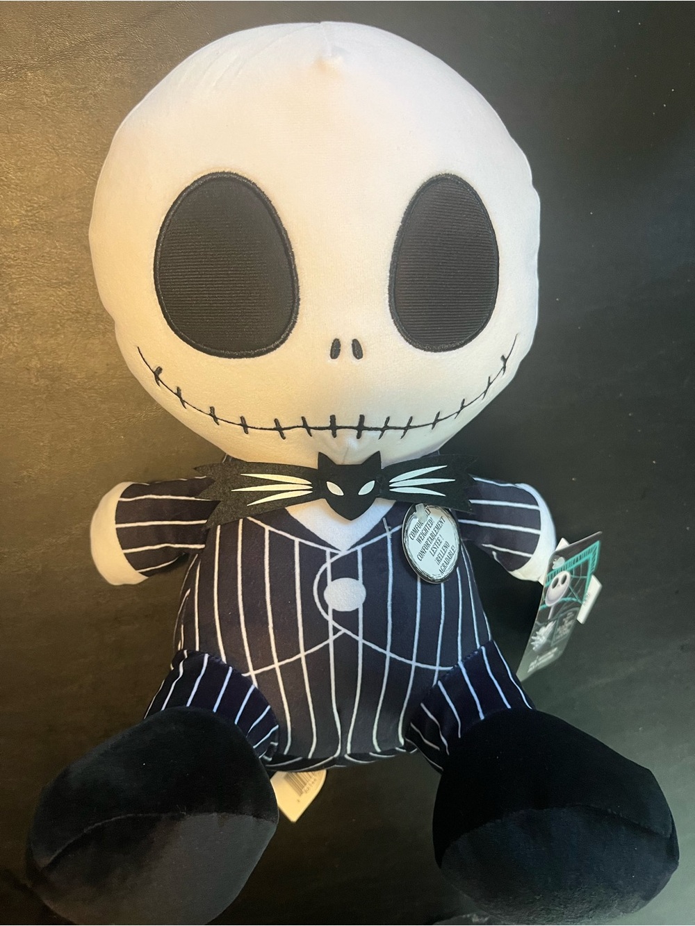 Disney The Nightmare Before Christmas Jack Skellington Weighted Plush NWT